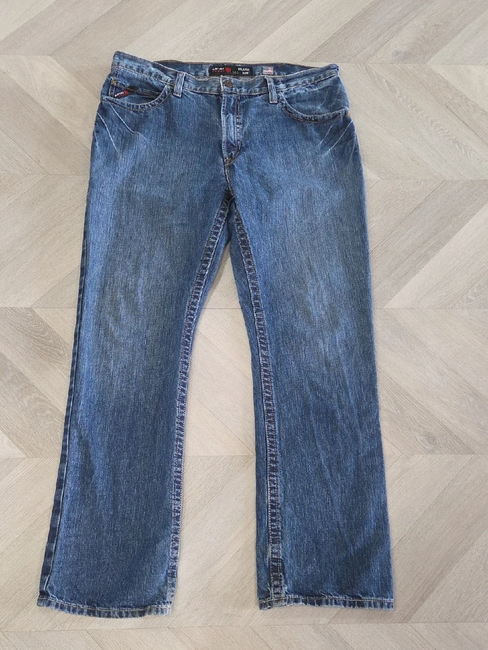Ariat FR M4 Relaxed Bootcut Mens Work Jeans, Size 38/34
